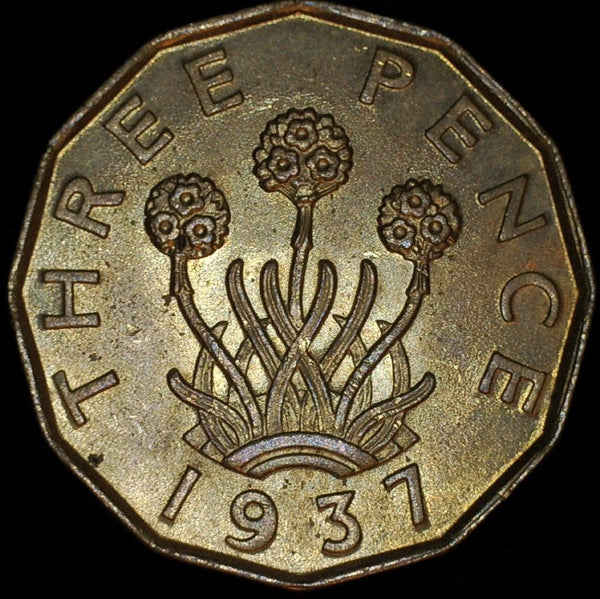 George VI. Threepence. 1937. Brass issue