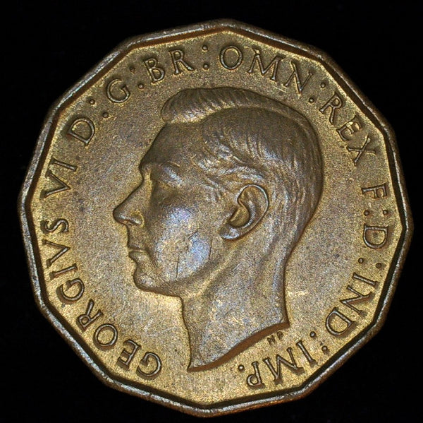 George VI. Threepence. 1937. Brass issue. A selection.