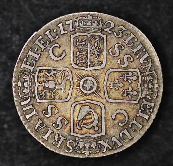 George 1. Sixpence. 1723 SSC