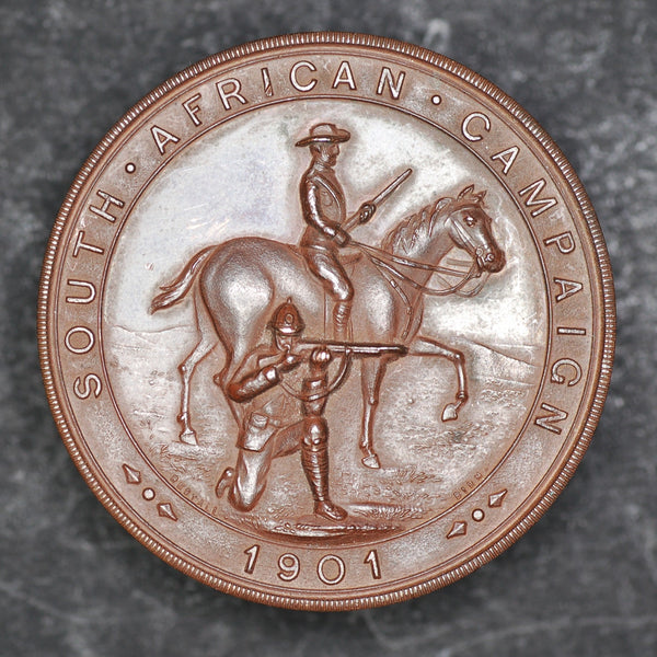 BOER WAR TRIBUTE MEDAL, MONTGOMERYSHIRE IMPERIAL YEOMANRY. 1901