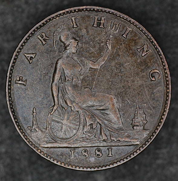 Victoria. Farthing. 1881