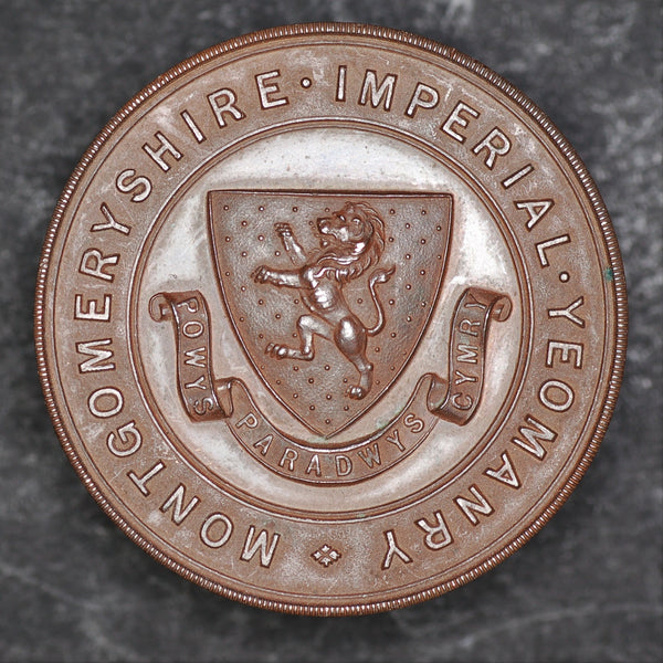 BOER WAR TRIBUTE MEDAL, MONTGOMERYSHIRE IMPERIAL YEOMANRY. 1901