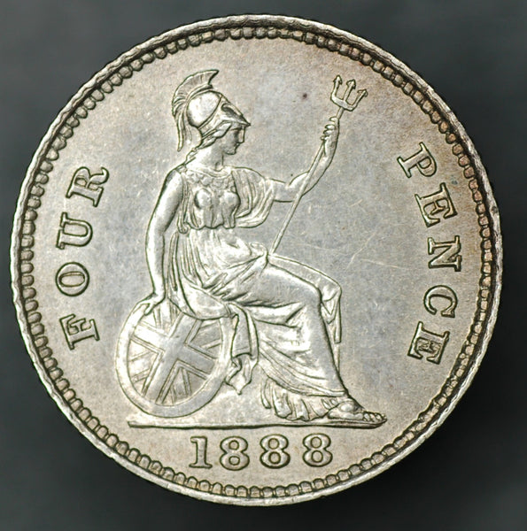 Victoria. Four pence. 1888