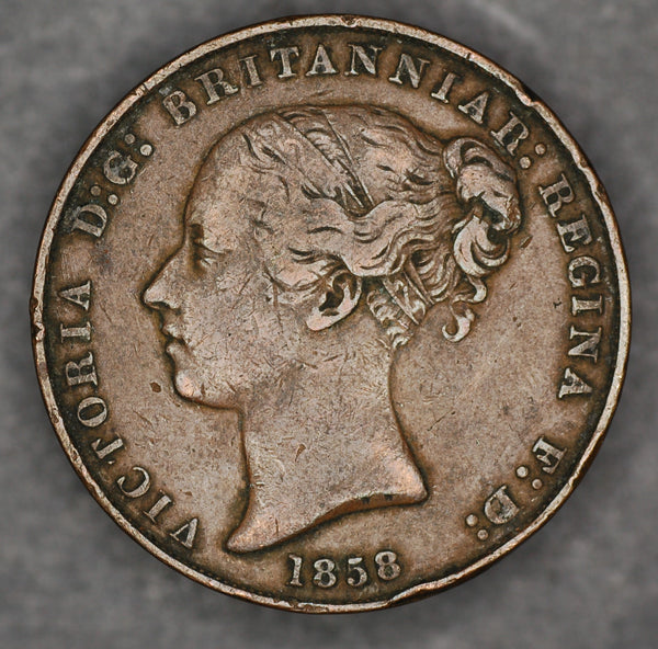 Jersey. 1/13th of a shilling. 1858