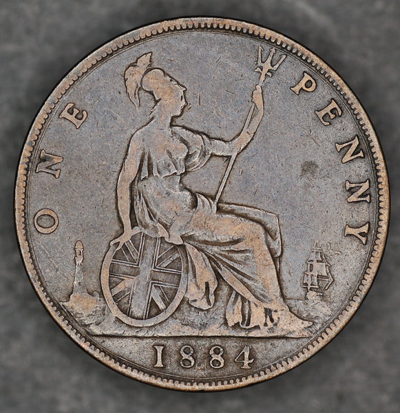 Victoria. Penny. 1884