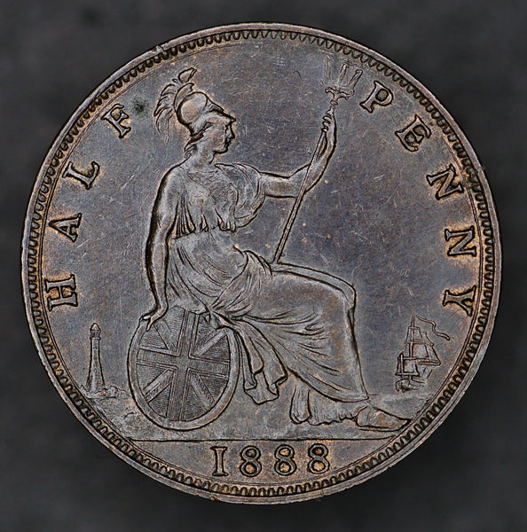 Victoria. Halfpenny. 1888