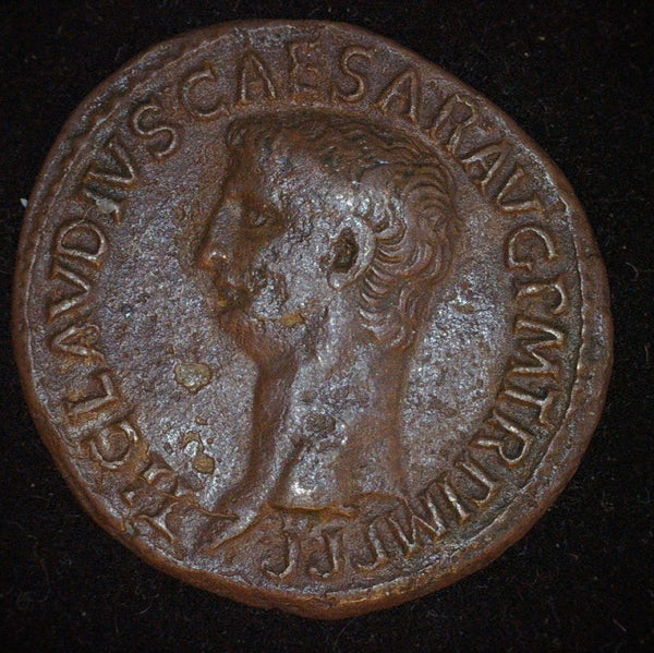 CLAUDIUS, 41-54AD, AE AS