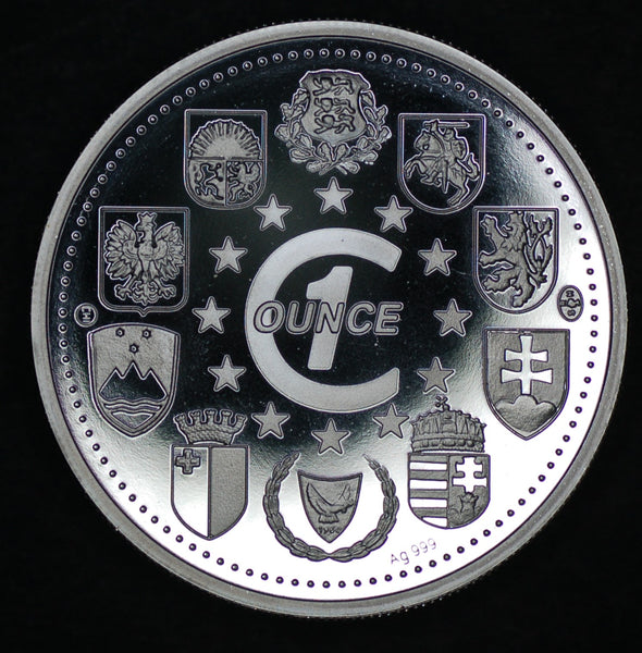 Slovakia. One ounce fine .999 silver medallion