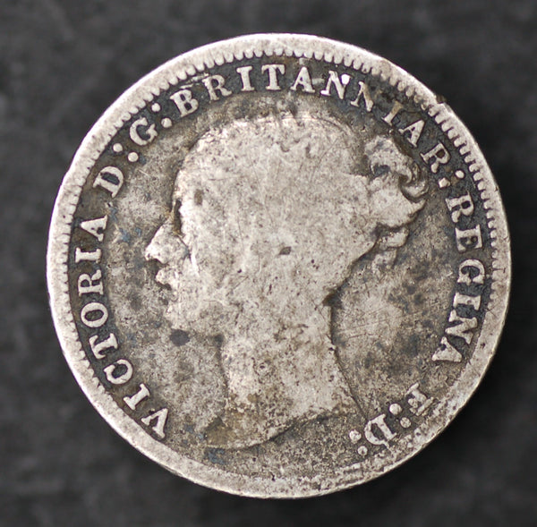 Victoria. Threepence. 1875