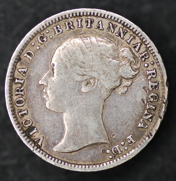 Victoria. Threepence. 1876