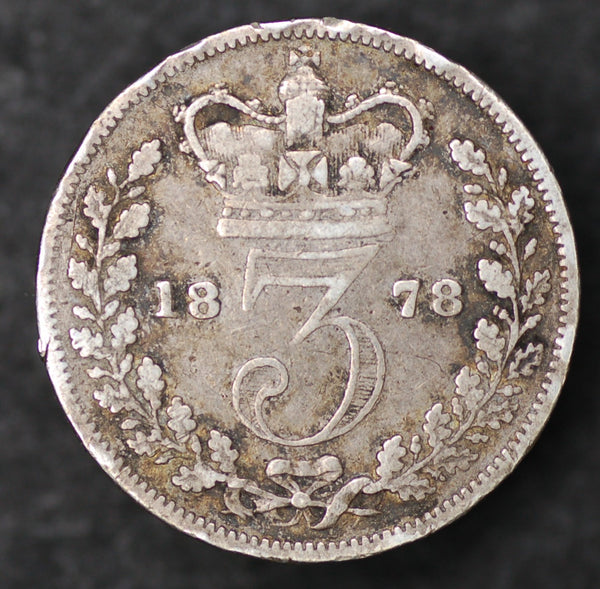 Victoria. Threepence. 1878