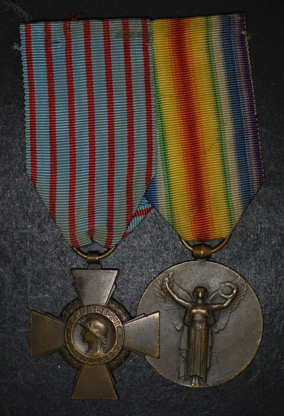 France. WW1. Medal pair.