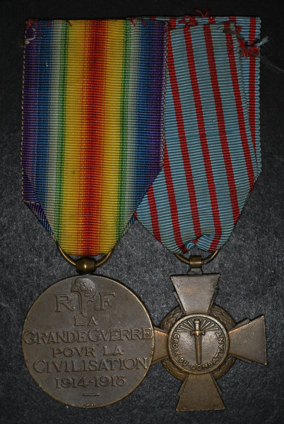 France. WW1. Medal pair.