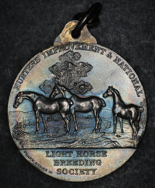 Equestrian medal. Light Horse Breeding Society. Silver