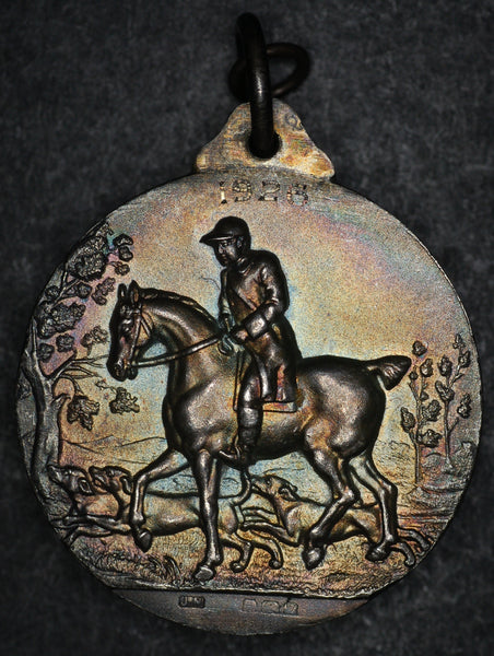 Equestrian medal. Light Horse Breeding Society. Silver