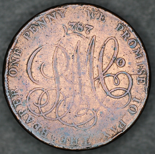 Anglesey one penny token. 1787