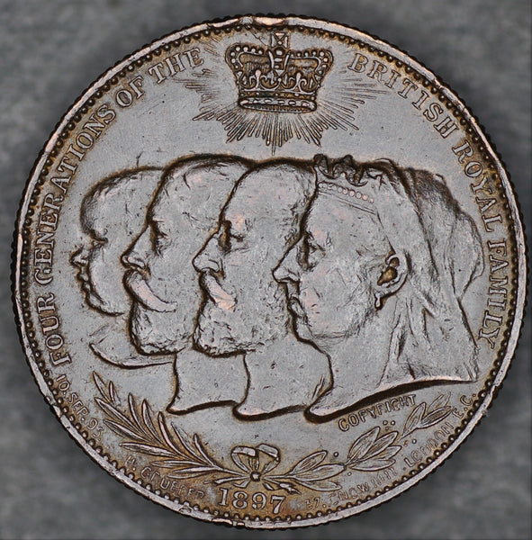 Diamond jubilee/4 generations medal. 1897