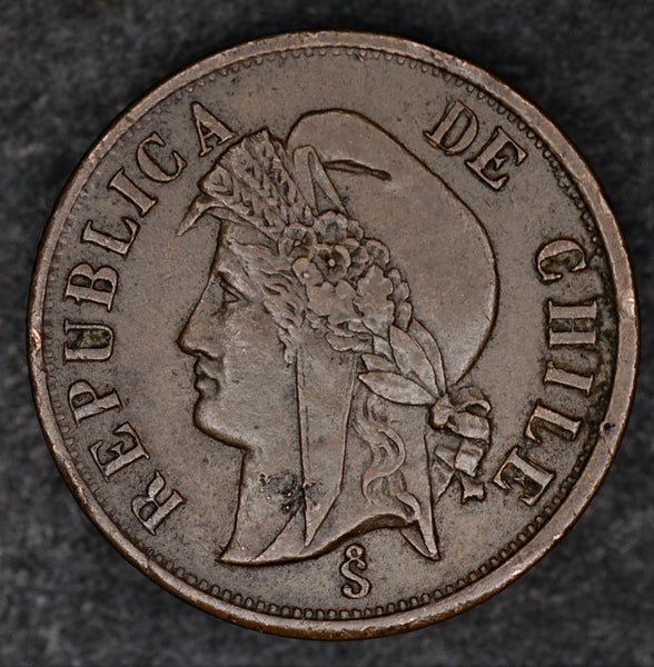 Chile. 2 Centavos. 1879