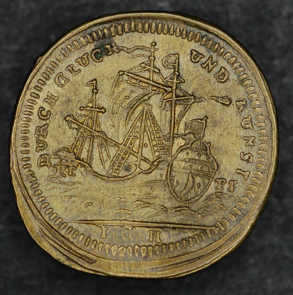 France. Louis XV. Brass token. 1715-1774