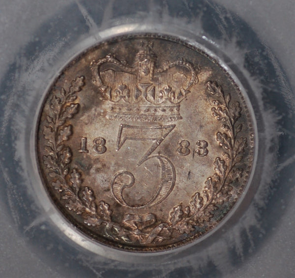 Victoria. Threepence. 1883