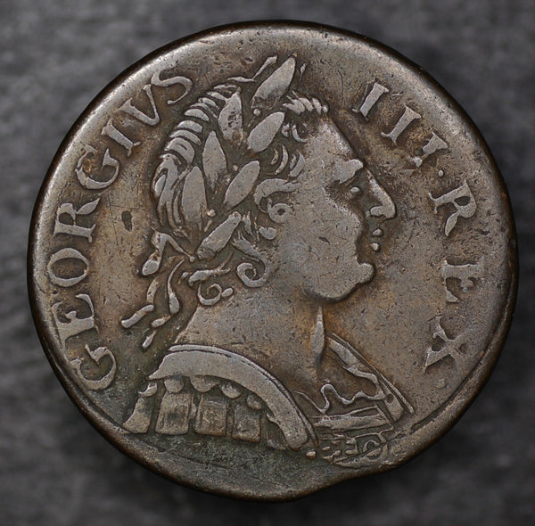 George III. Halfpenny. 1774. Non regal