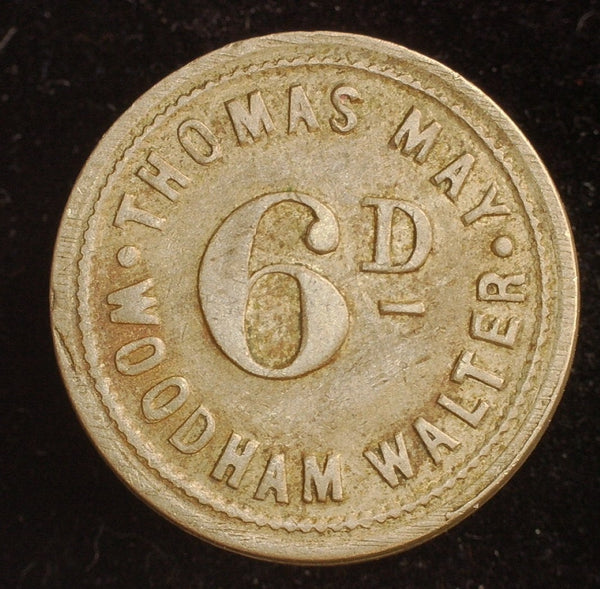 Hop pickers/Farm token. Essex. Thomas May. 19th C