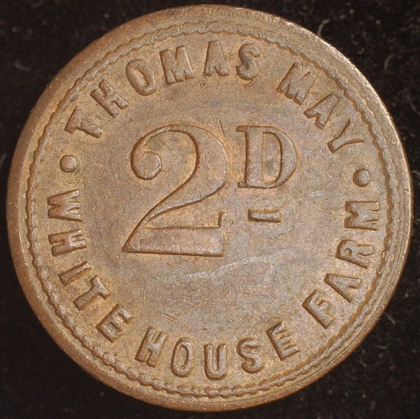 Hop pickers/Farm token. Essex. Thomas May. 19th C