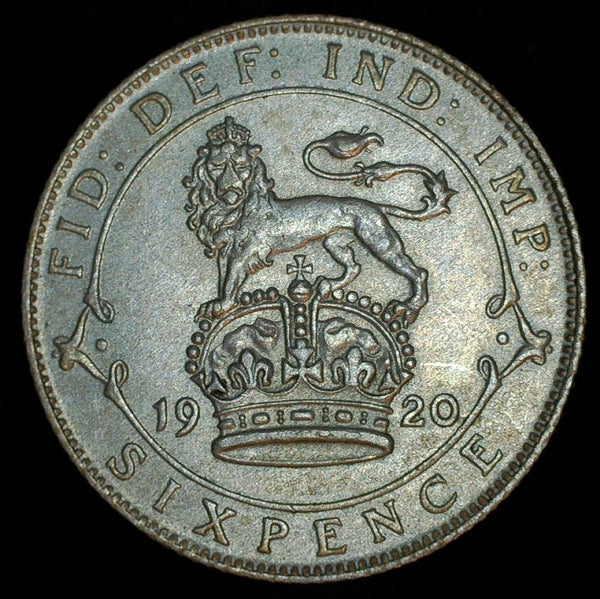 George V. Sixpence. 1920