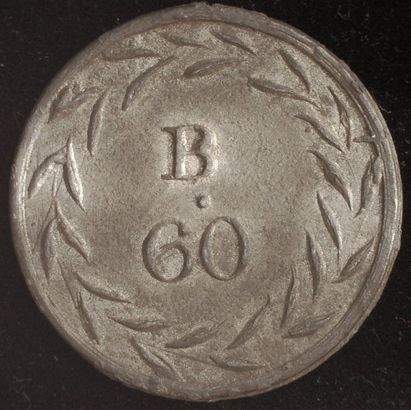Hop pickers token. Sussex. James Russell. 19th C
