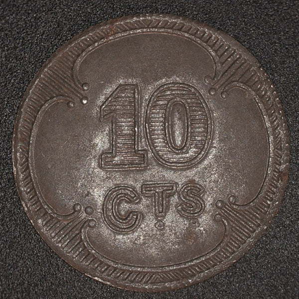 WW1. Prisoner of War token. 10 cents. B.E.F.