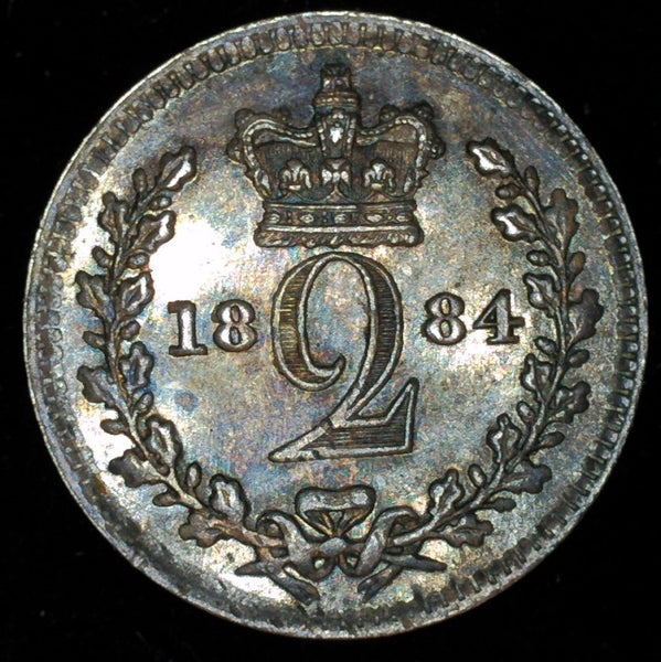 Victoria. Maundy Two Pence. 1884