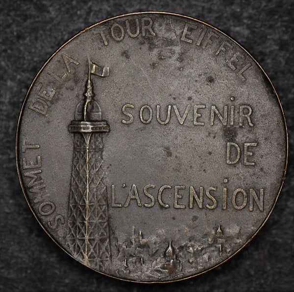 Eiffel Tower medallion. Bronze. 1900