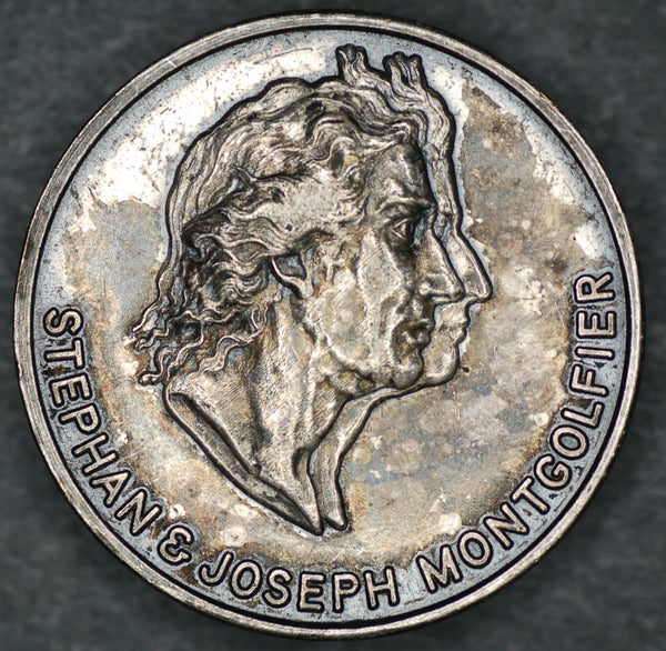 Montgolfier/first ascent of man medallion