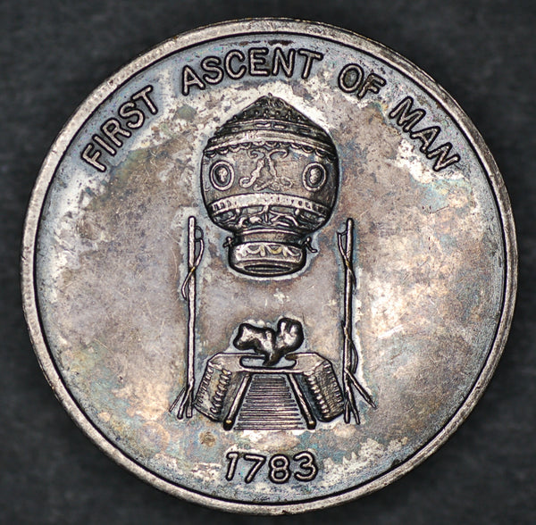 Montgolfier/first ascent of man medallion