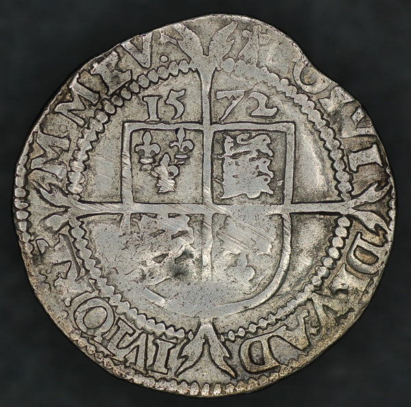 Elizabeth 1. Sixpence. 1572