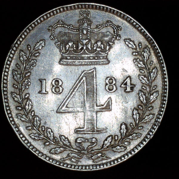 Victoria. Maundy Four Pence. 1884