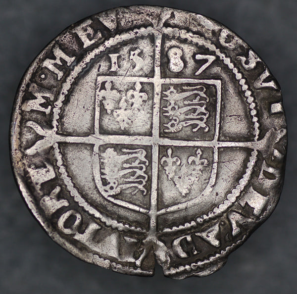 Elizabeth 1. Sixpence. 1587