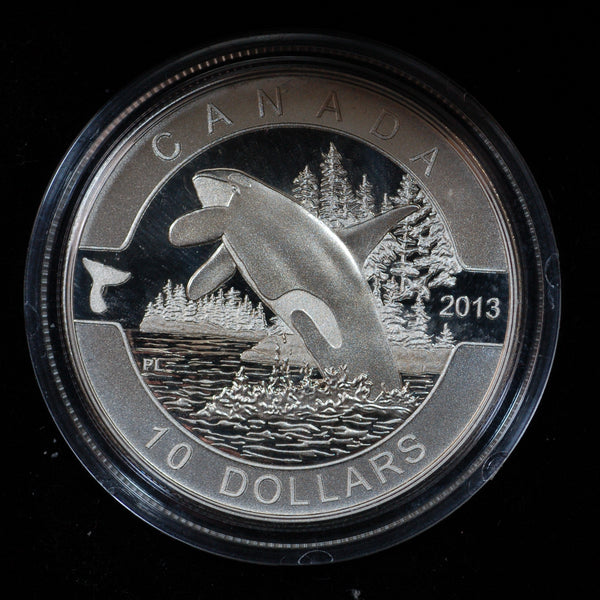 Canada. Proof 10 Dollars. 2013. Fine silver Orca