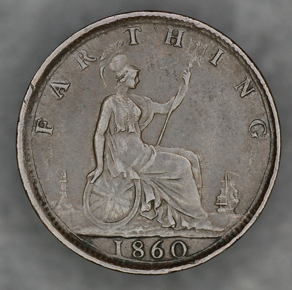 Victoria. Farthing. 1860