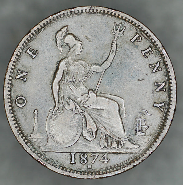 Victoria. Penny. 1874H