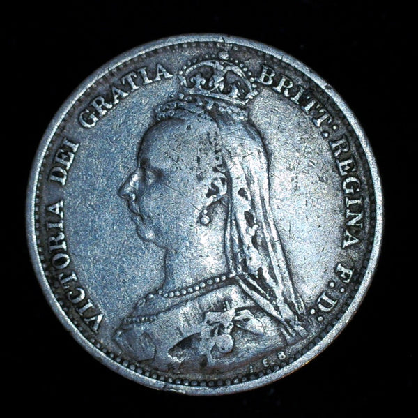 Victoria. Sixpence. 1890