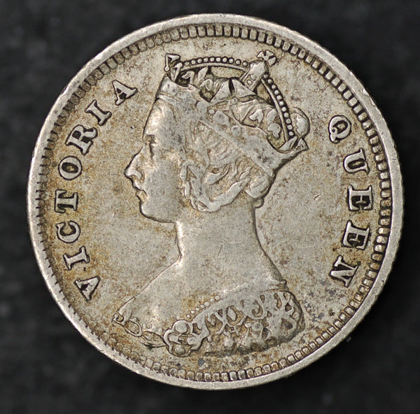 Hong Kong. 10 cents. 1888