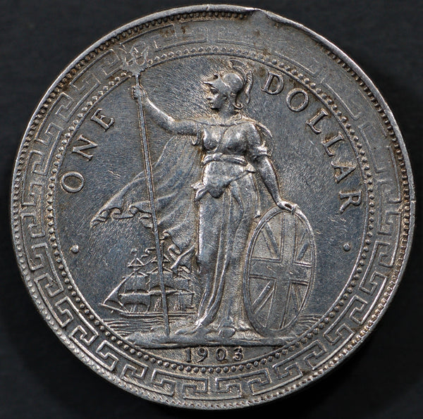 Hong Kong (Great Britain). Trade Dollar. 1903 B
