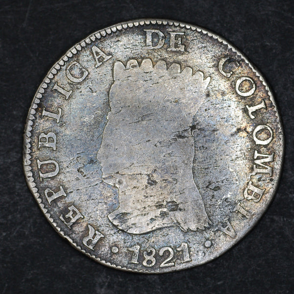 Colombia. Cundinamarca. 8 Reales. 1821