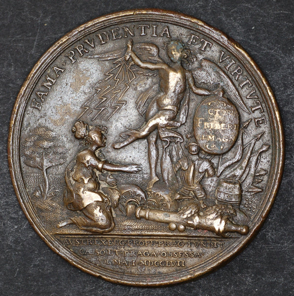 Frederick the Great Battle of Prague Victory Medal. 1757