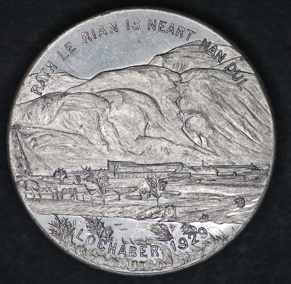 Scottish Lochaber Aluminium Medallion 1929