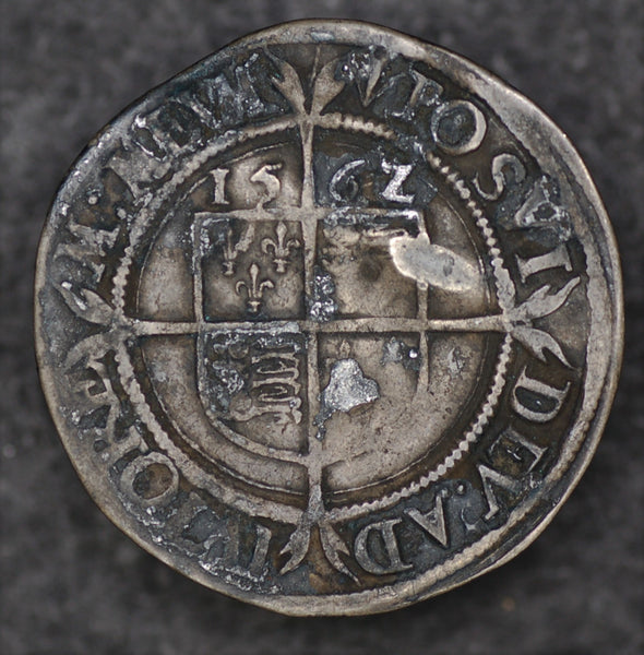 Elizabeth 1st. Sixpence. 1562