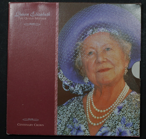 Elizabeth II Royal Mint 5 pounds. 2000 queen mother centenary.