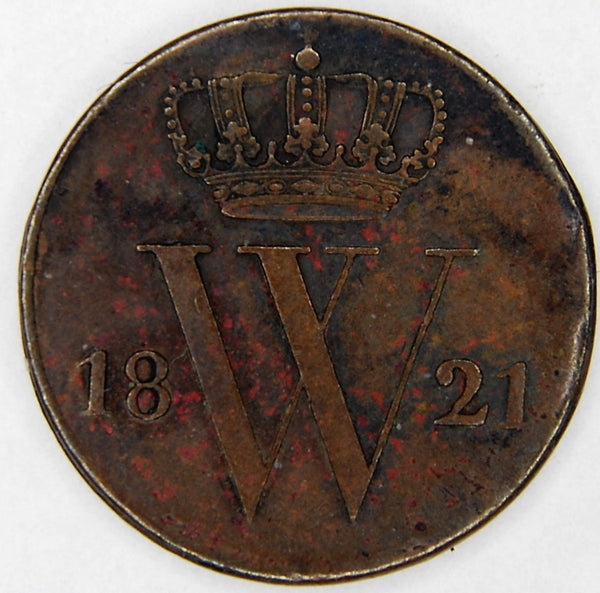 Netherlands. Half cent. 1821.