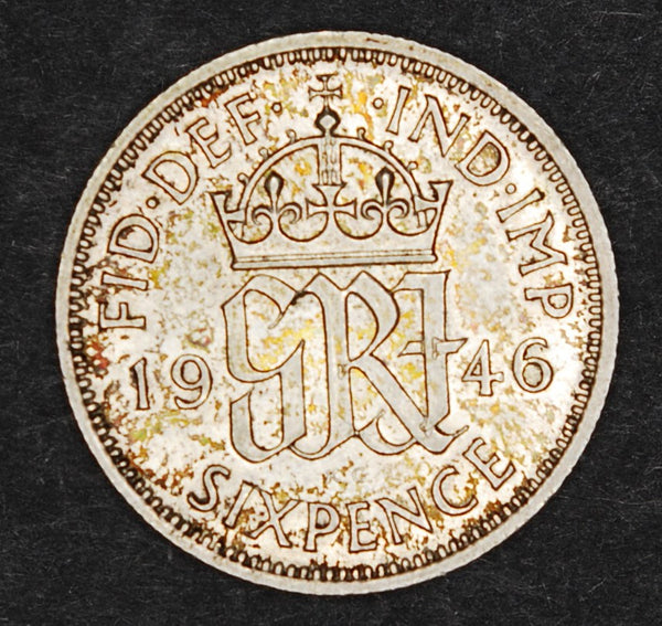 George VI. Sixpence. 1946